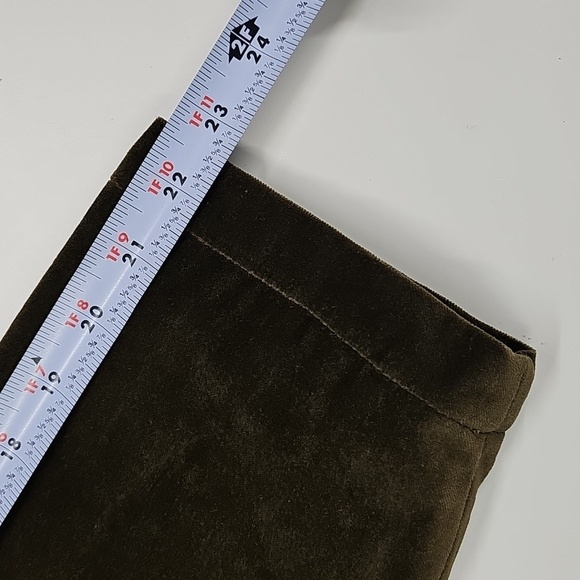 Emanuel Ungaro Liberté Dark Olive Velvet Button Front Shacket Size Medium - Picture 6 of 11